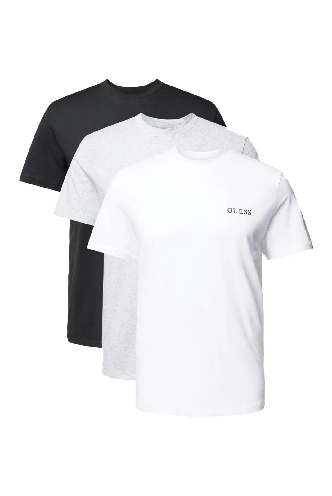 T-S manches courtes  Guess jeans U4YG52 KCAM1 FJ3M GREY WHITE BLACK COM