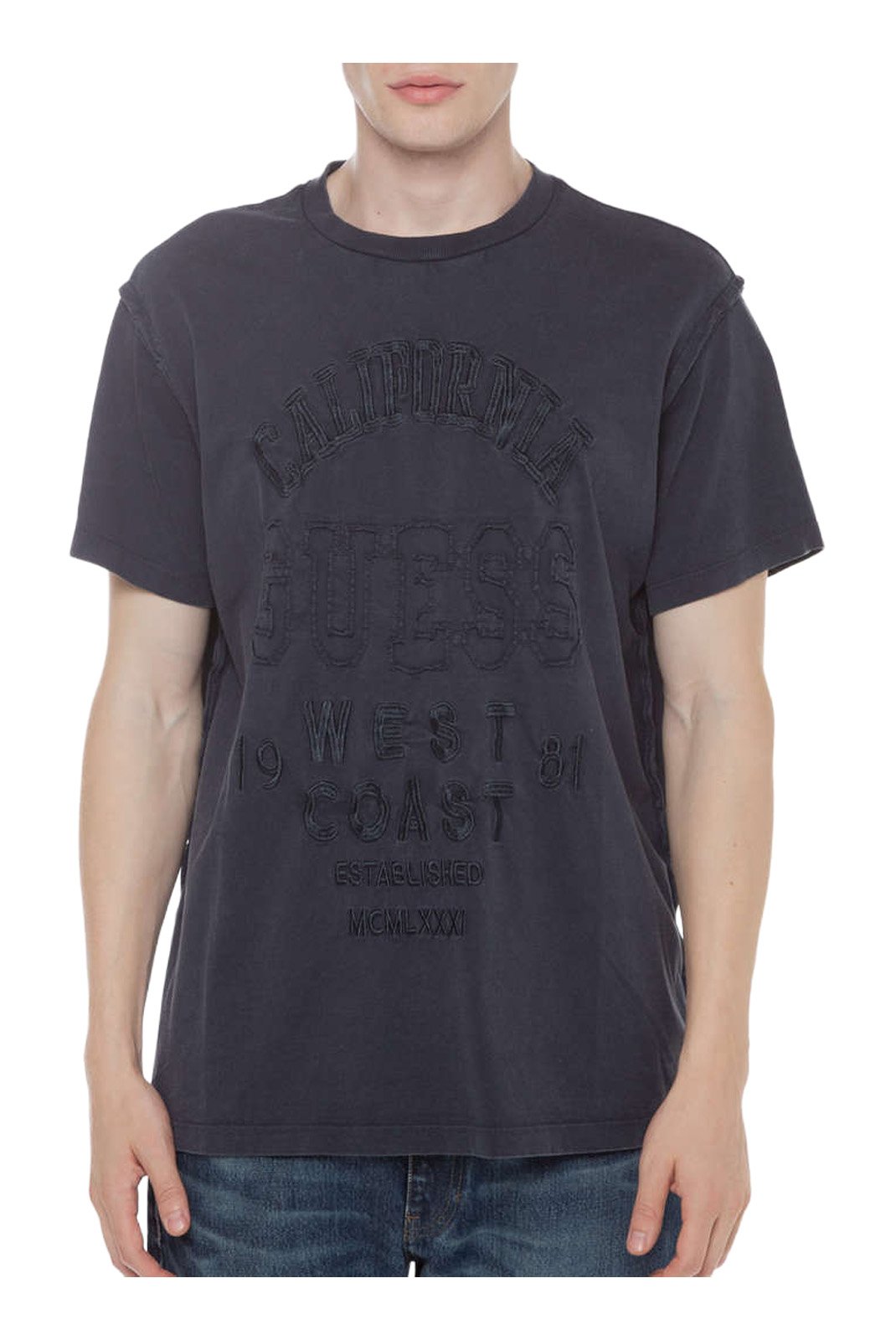 T-S manches courtes  Guess jeans M4BI87 K8FQ4 G7V2 SMART BLUE