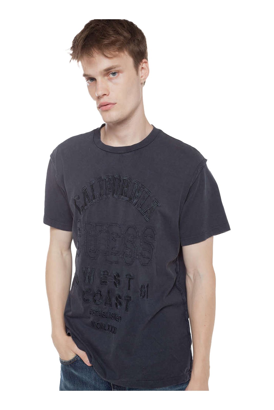 T-S manches courtes  Guess jeans M4BI87 K8FQ4 G7V2 SMART BLUE