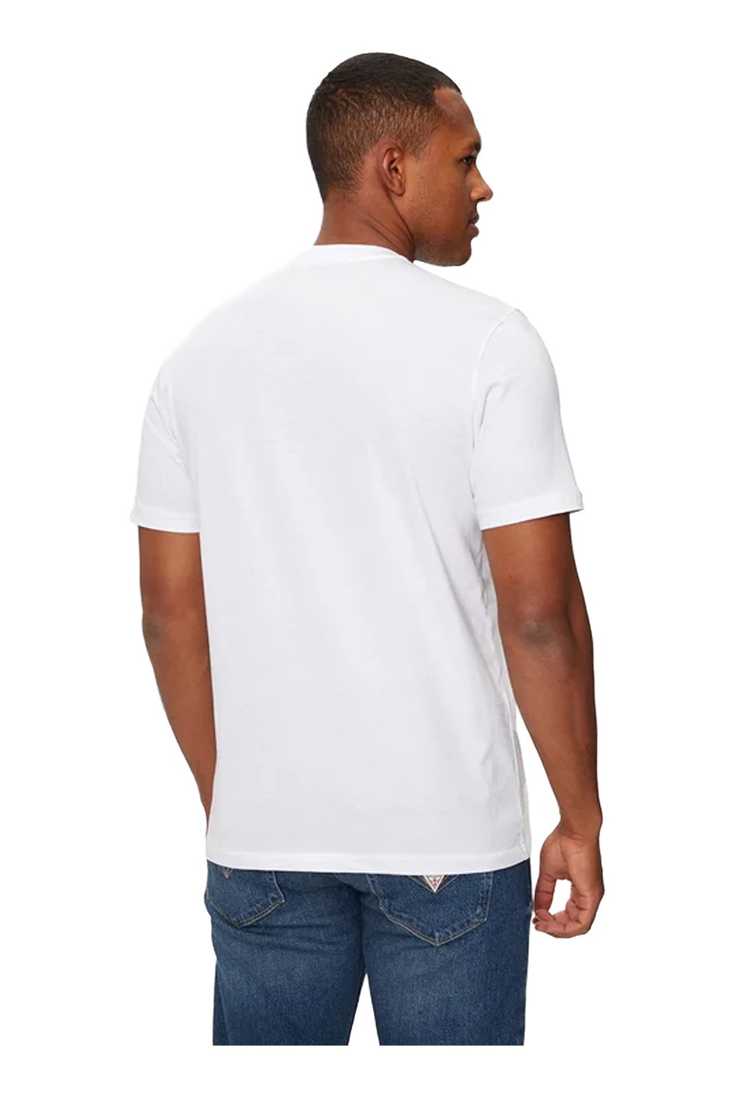 T-S manches courtes  Guess jeans U4BM03 KCAM1 G011 Pure White