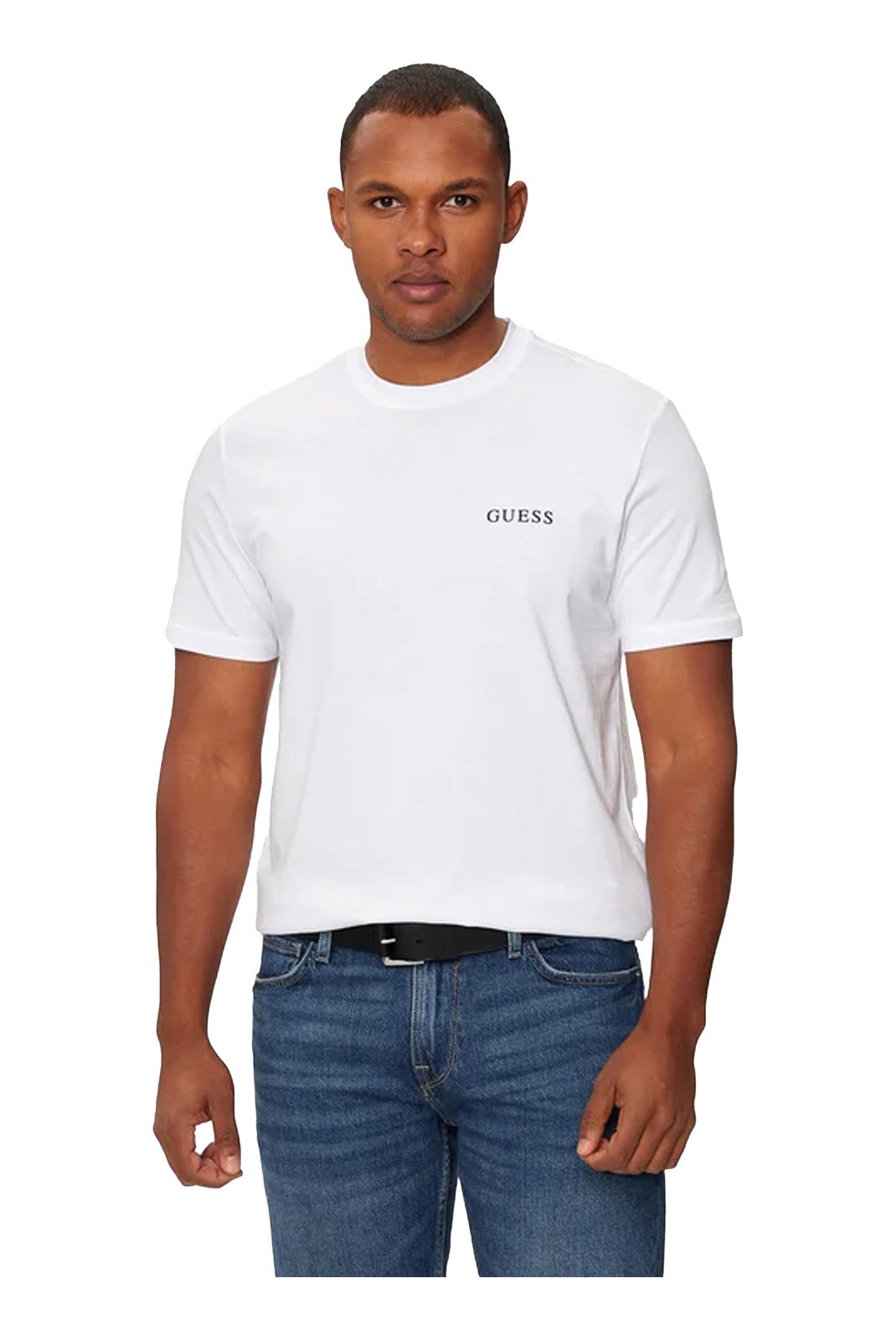 T-S manches courtes  Guess jeans U4BM03 KCAM1 G011 Pure White