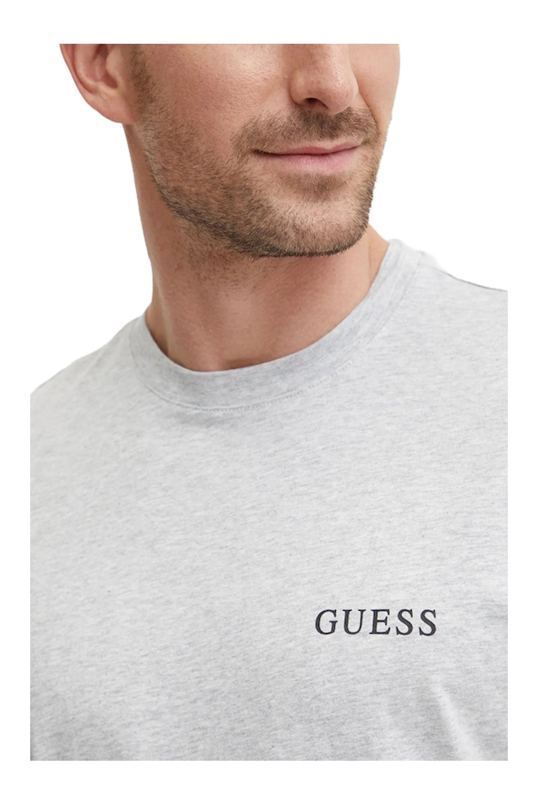 T-S manches courtes  Guess jeans U4BM03 KCAM1 H9D3 LIGHT ROCK HEATHER