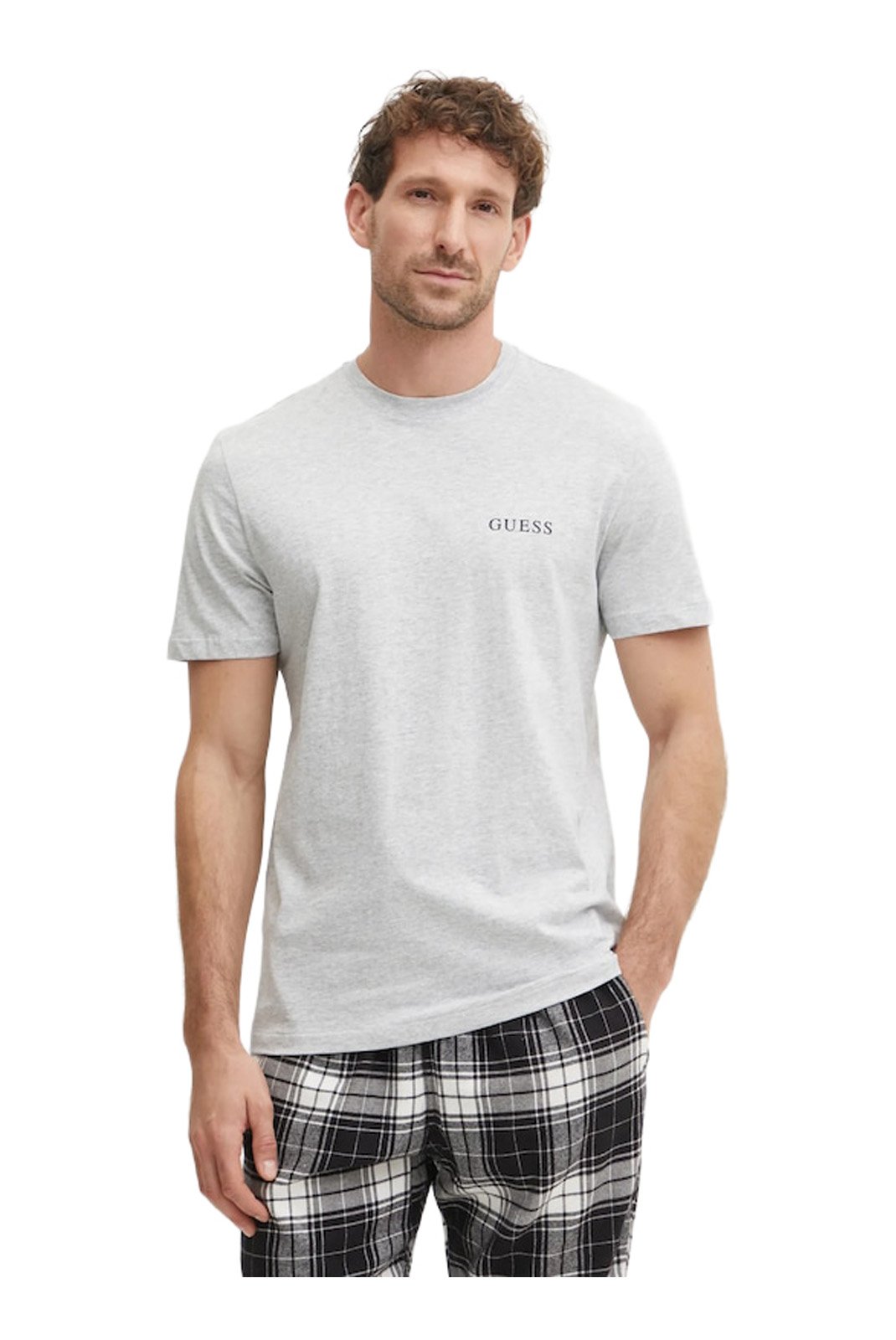 T-S manches courtes  Guess jeans U4BM03 KCAM1 H9D3 LIGHT ROCK HEATHER