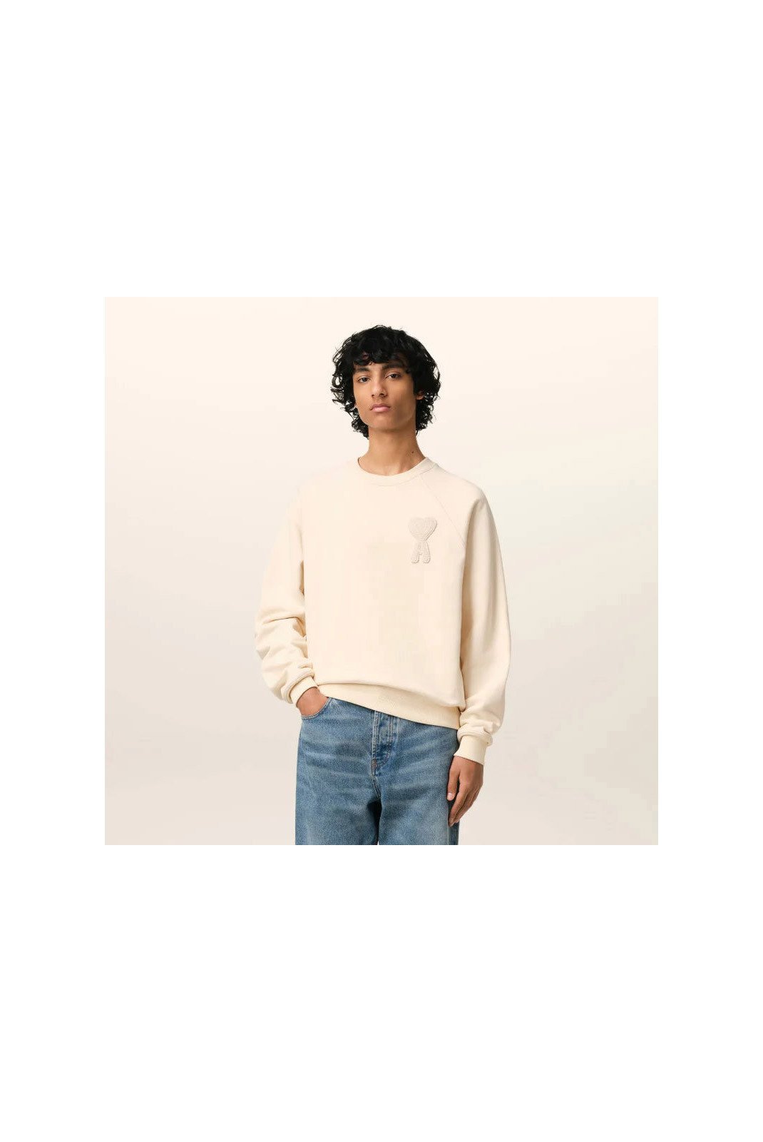 Pulls  Ami paris USW055.747 136 Beige