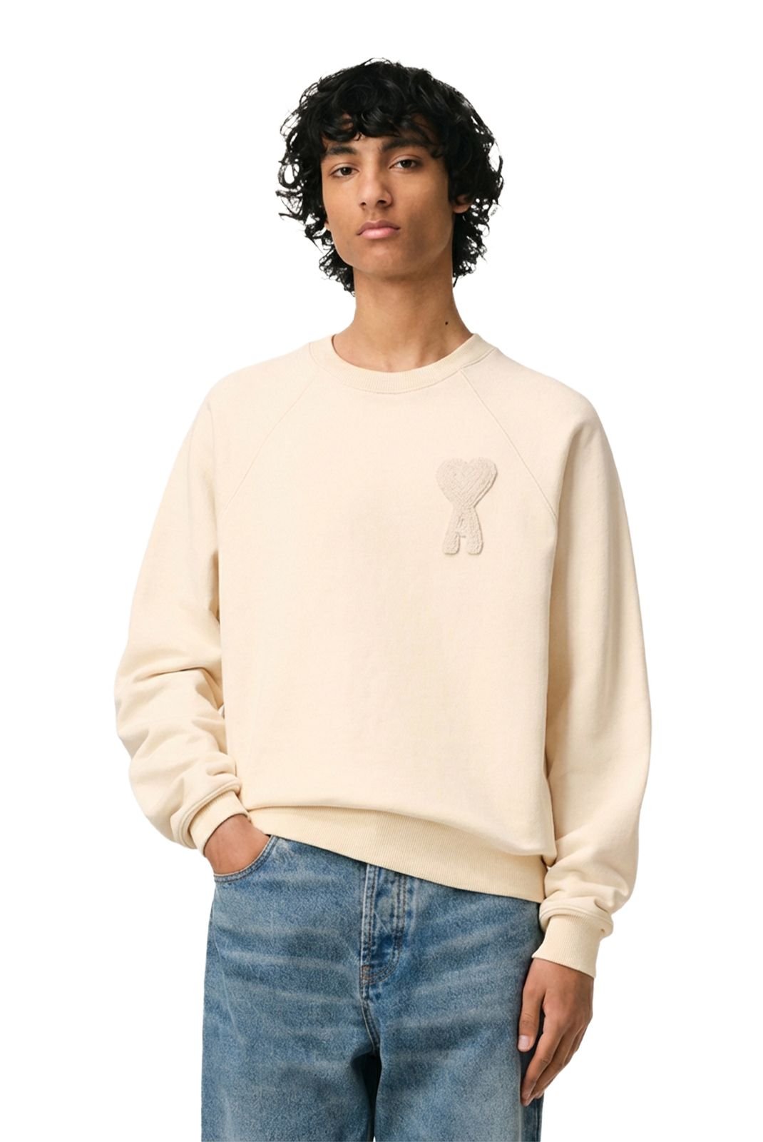 Pulls  Ami paris USW055.747 136 Beige