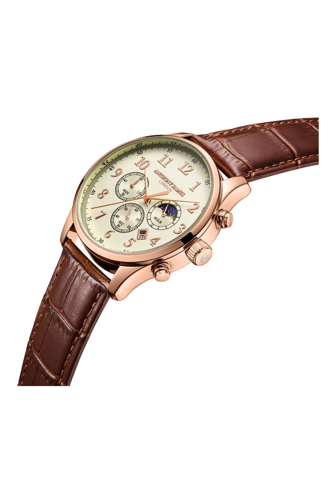 Montres  ANTHONY JAMES AJ072 Marron