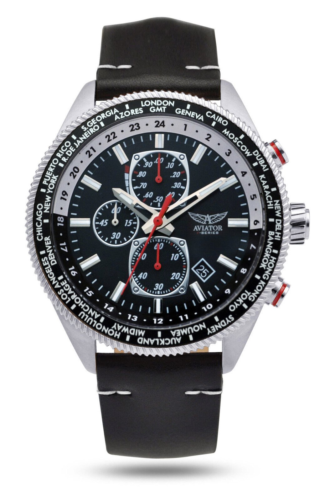 Montres  AVIATOR F SERIES AVAW9483 Noir/Gris/Noir