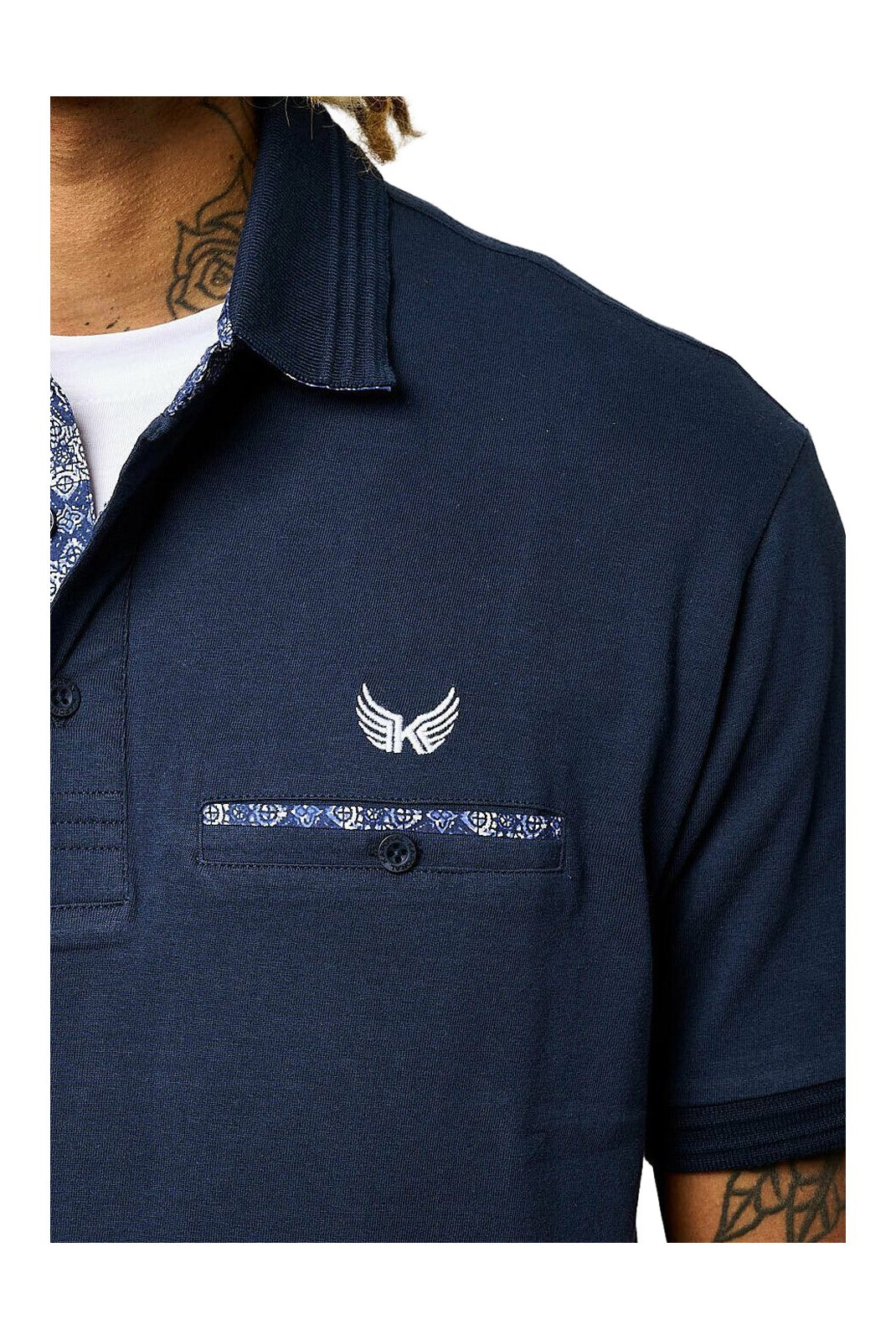 Polos manches courtes  Kaporal BARRO NAVY