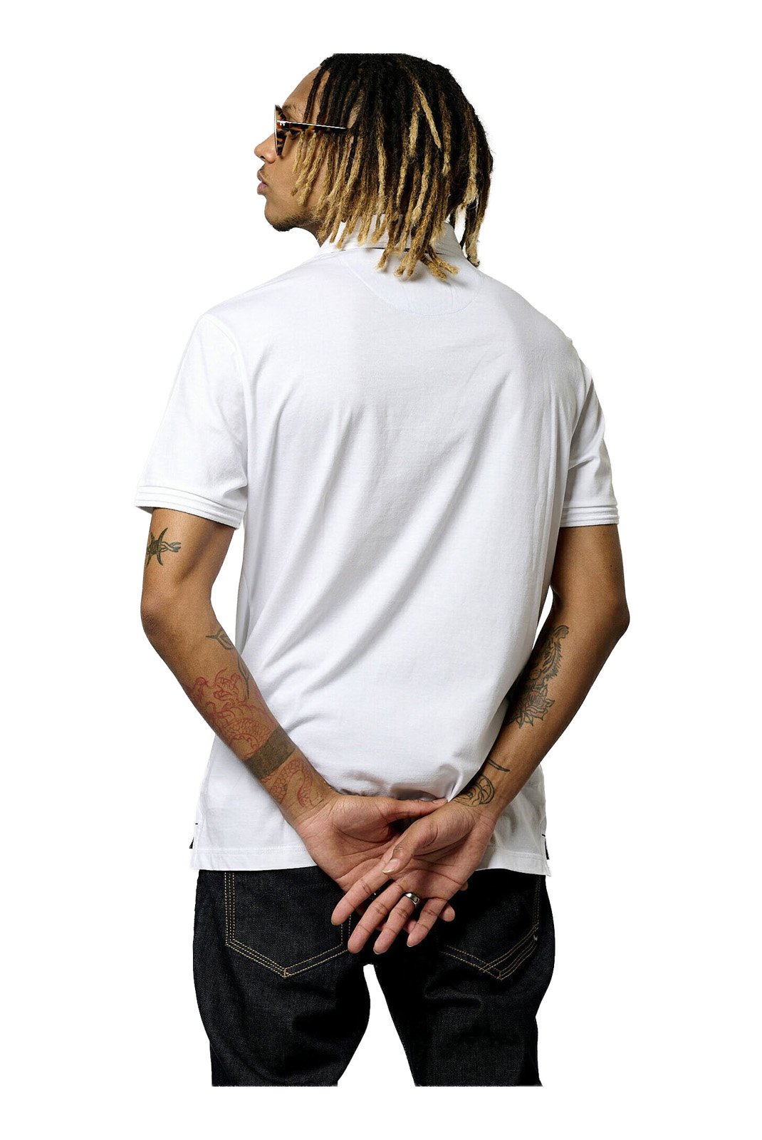 Polos manches courtes  Kaporal BARRO WHITE