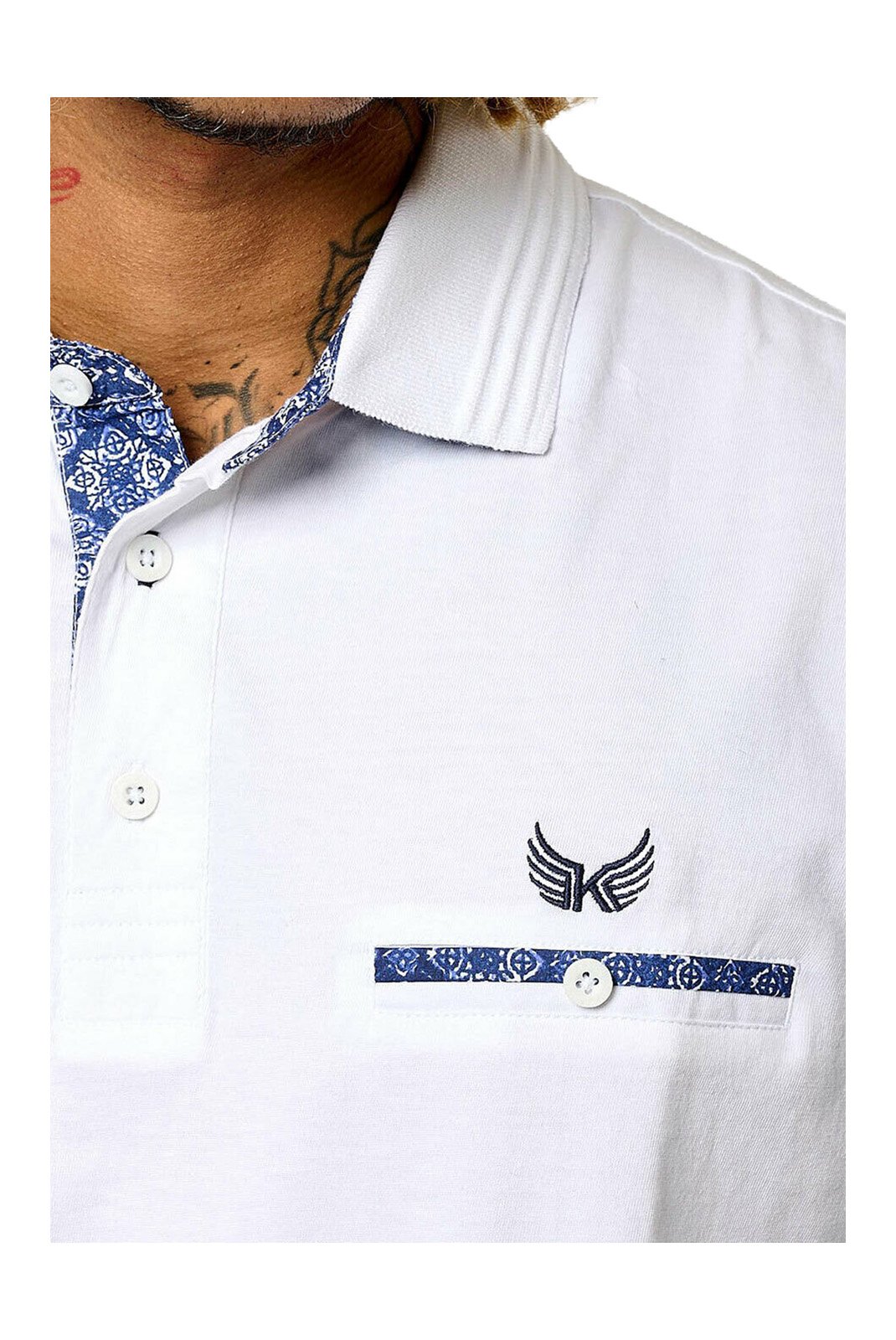 Polos manches courtes  Kaporal BARRO WHITE