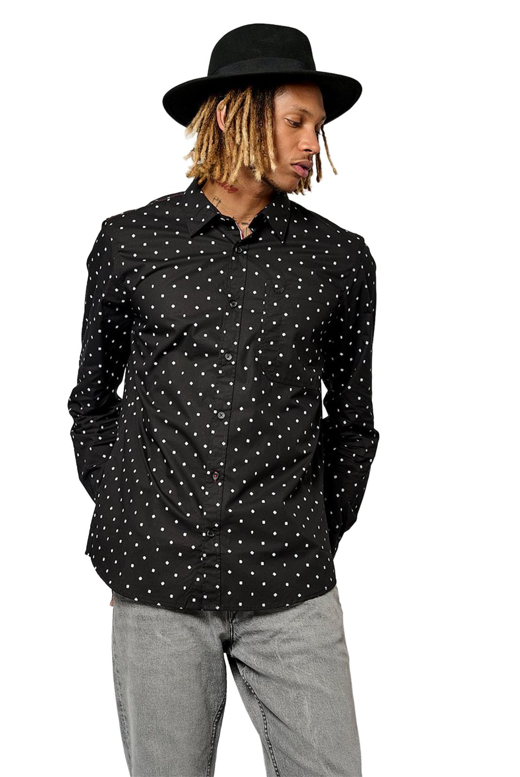 Chemises manches longues  Kaporal BELIZ BLACK