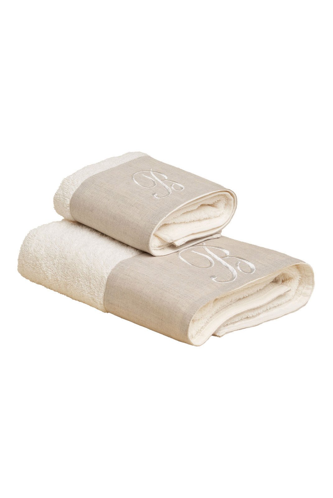 Serviettes de toilette  BIANCO PERLA BTP2300071VO10102B Beige