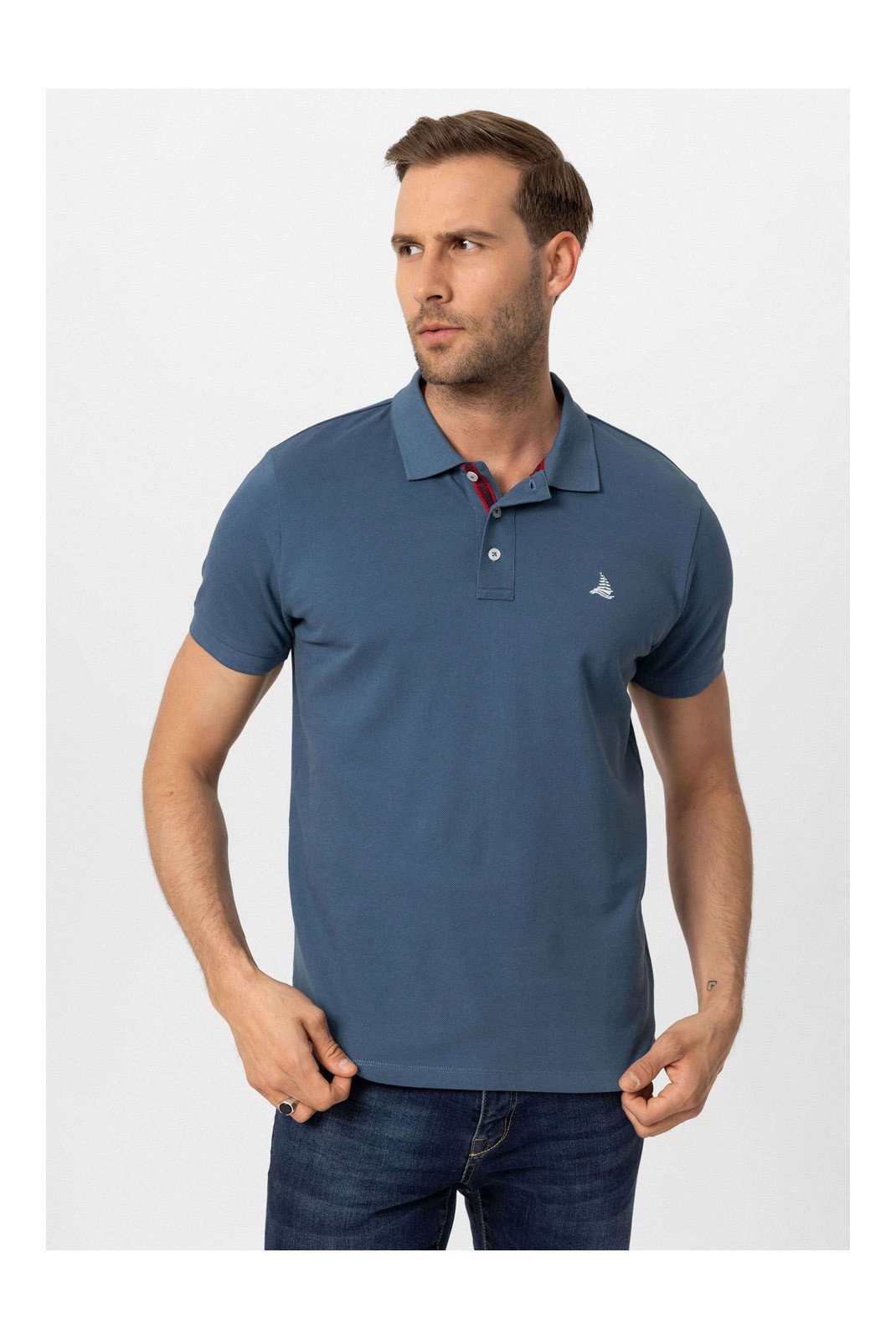 Polos manches courtes  BY DIESS COLLECTION BY23FSBNG01-2Pack_White-Indigo White/Indigo