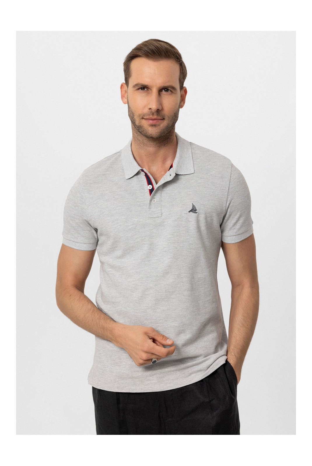 Polos manches courtes  BY DIESS COLLECTION BY23FSBNG01-3Pack_Indigo-GreyMelange-Navy  Indigo/Grey Melange/Navy