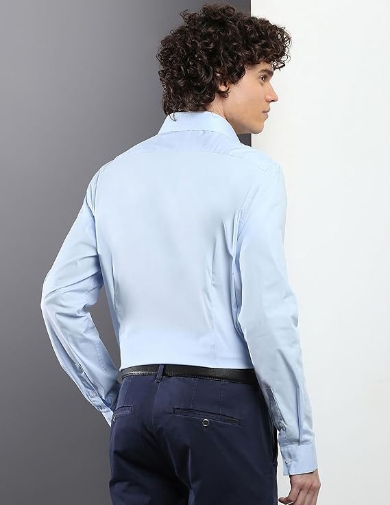Chemises manches longues  Calvin klein K10K108229 C1S Calm blue