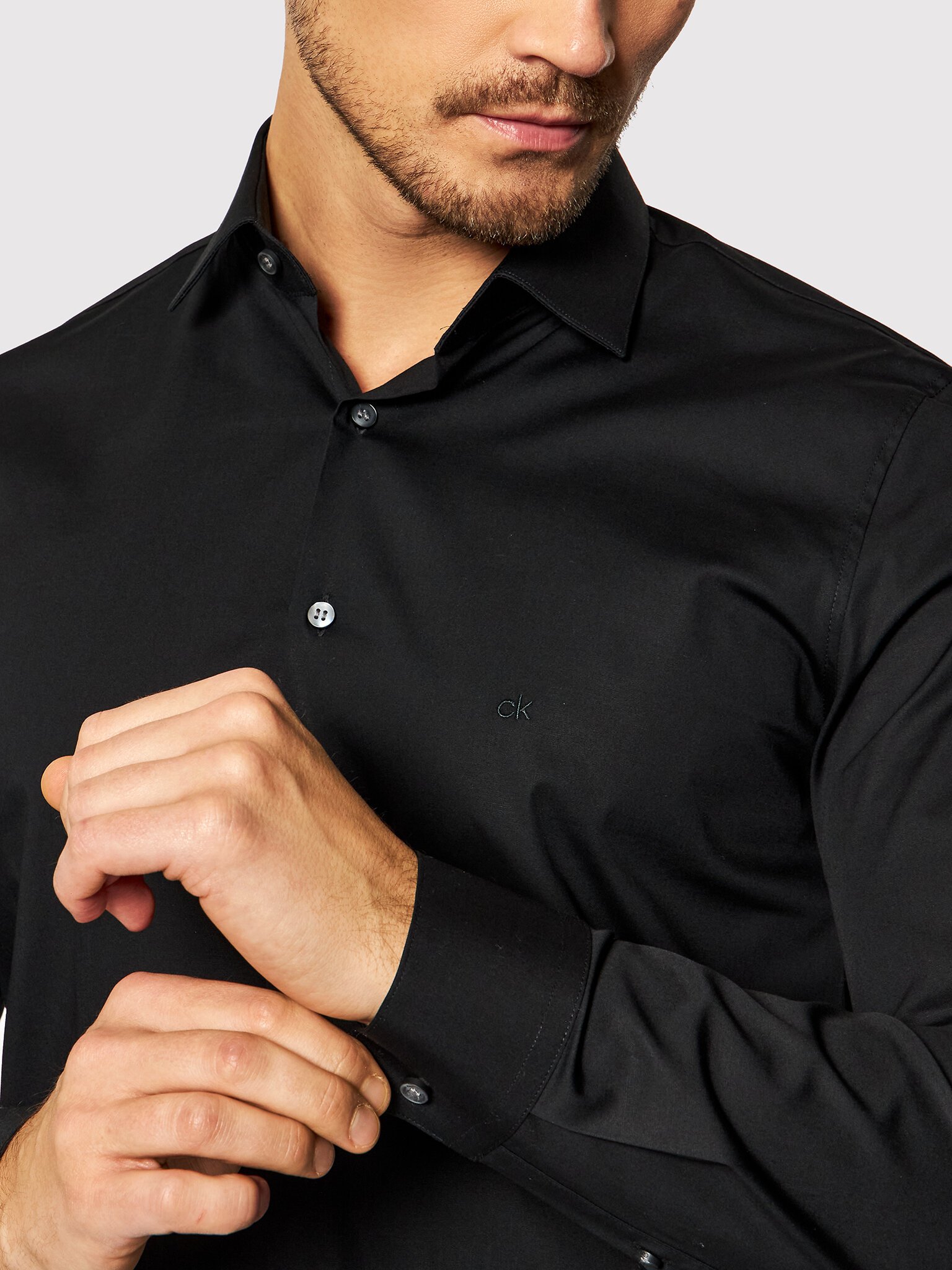 Chemises manches longues  Calvin klein K10K108229 0GN Ck Black