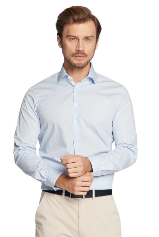 Chemises manches longues  Calvin klein K10K109509 C1S Calm Blue