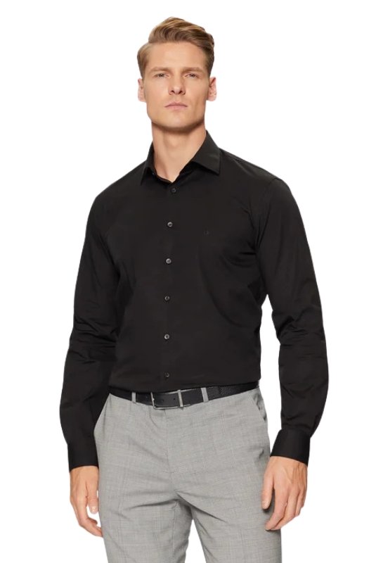 Chemises manches longues  Calvin klein K10K109509 BEH Ck Black