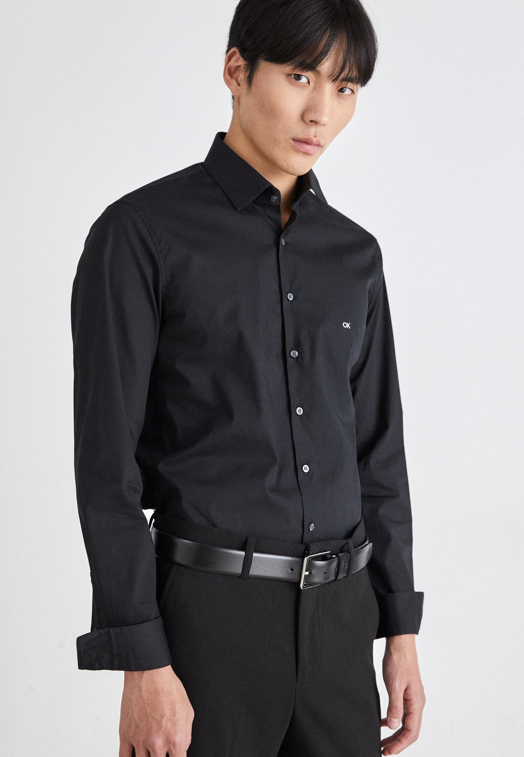 Chemises manches longues  Calvin klein K10K113265 BEH Ck Black