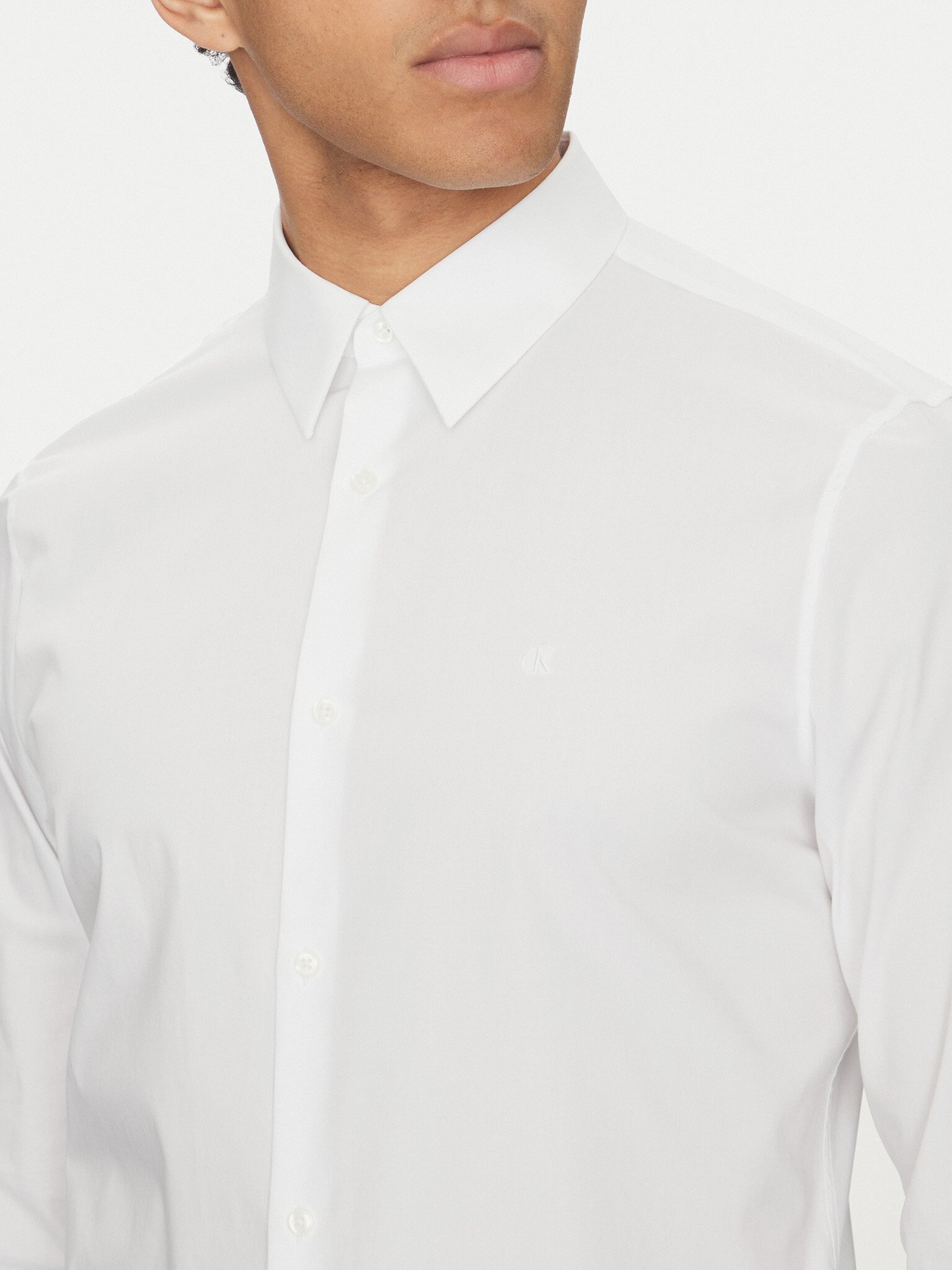 Chemises manches longues  Calvin klein LV04LB145G YAA Brilliant White