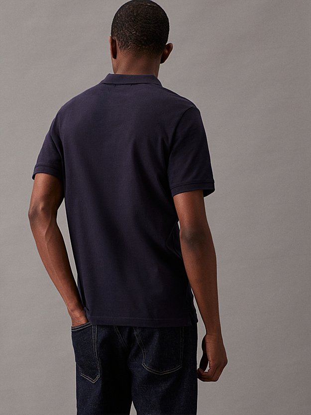 Polos manches courtes  Calvin klein K10K111196 CHW Night Sky