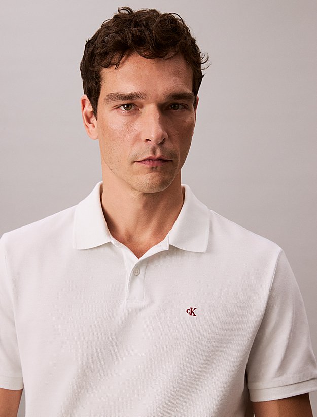 Polos manches courtes  Calvin klein LV040EM269 YAD Blanc De Blanc