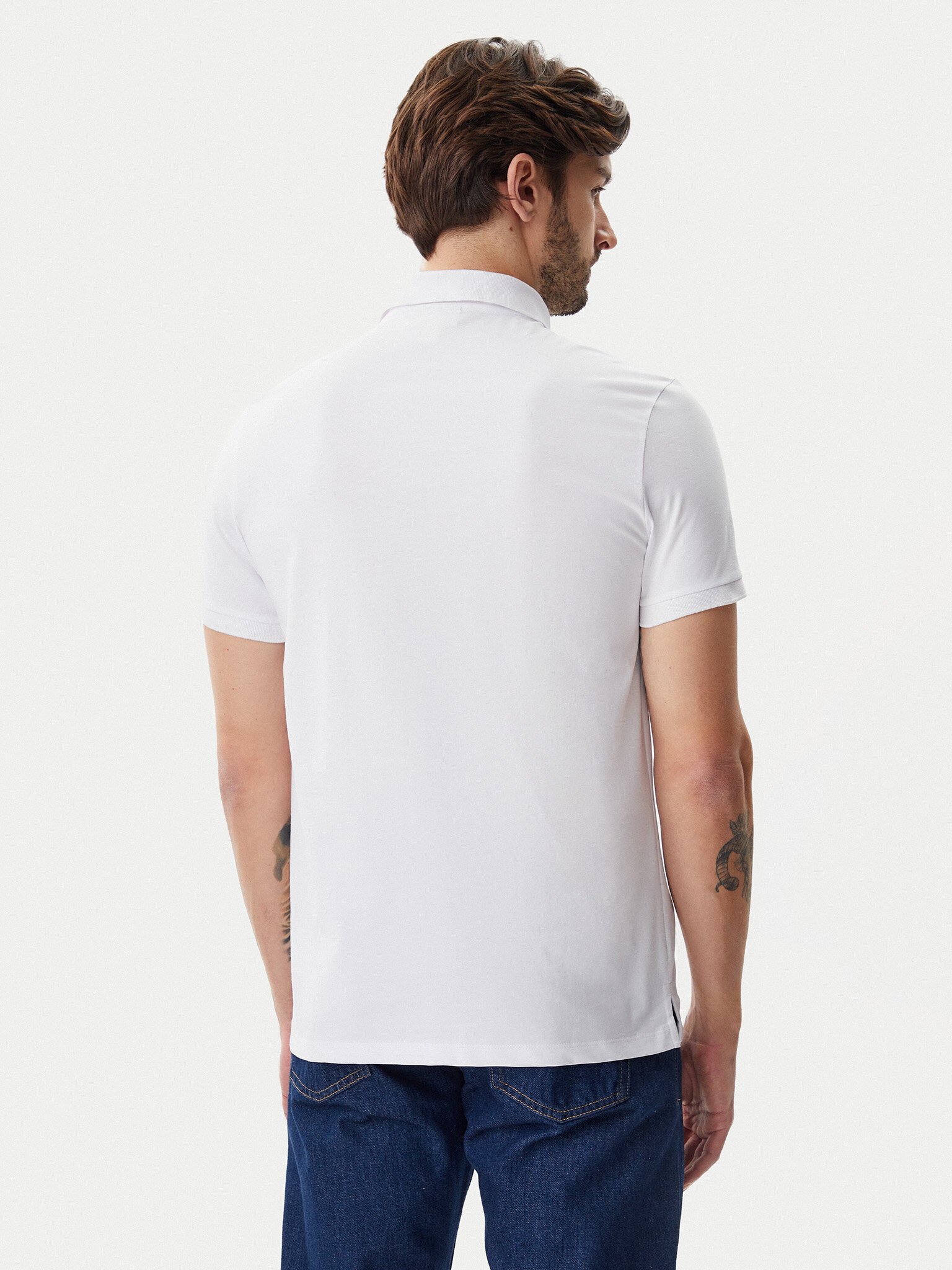Polos manches courtes  Calvin klein LV040HM281 YAA Brilliant White