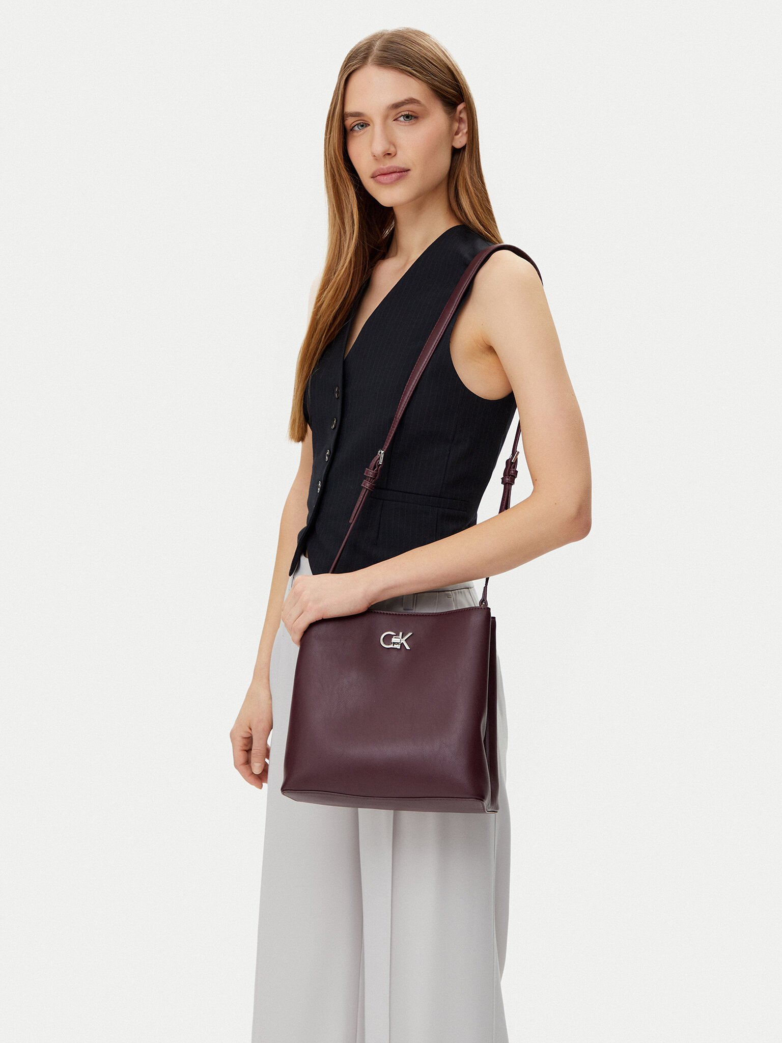 Sac porté épaule  Calvin klein K60K612803 VH2 Vineyard Wine