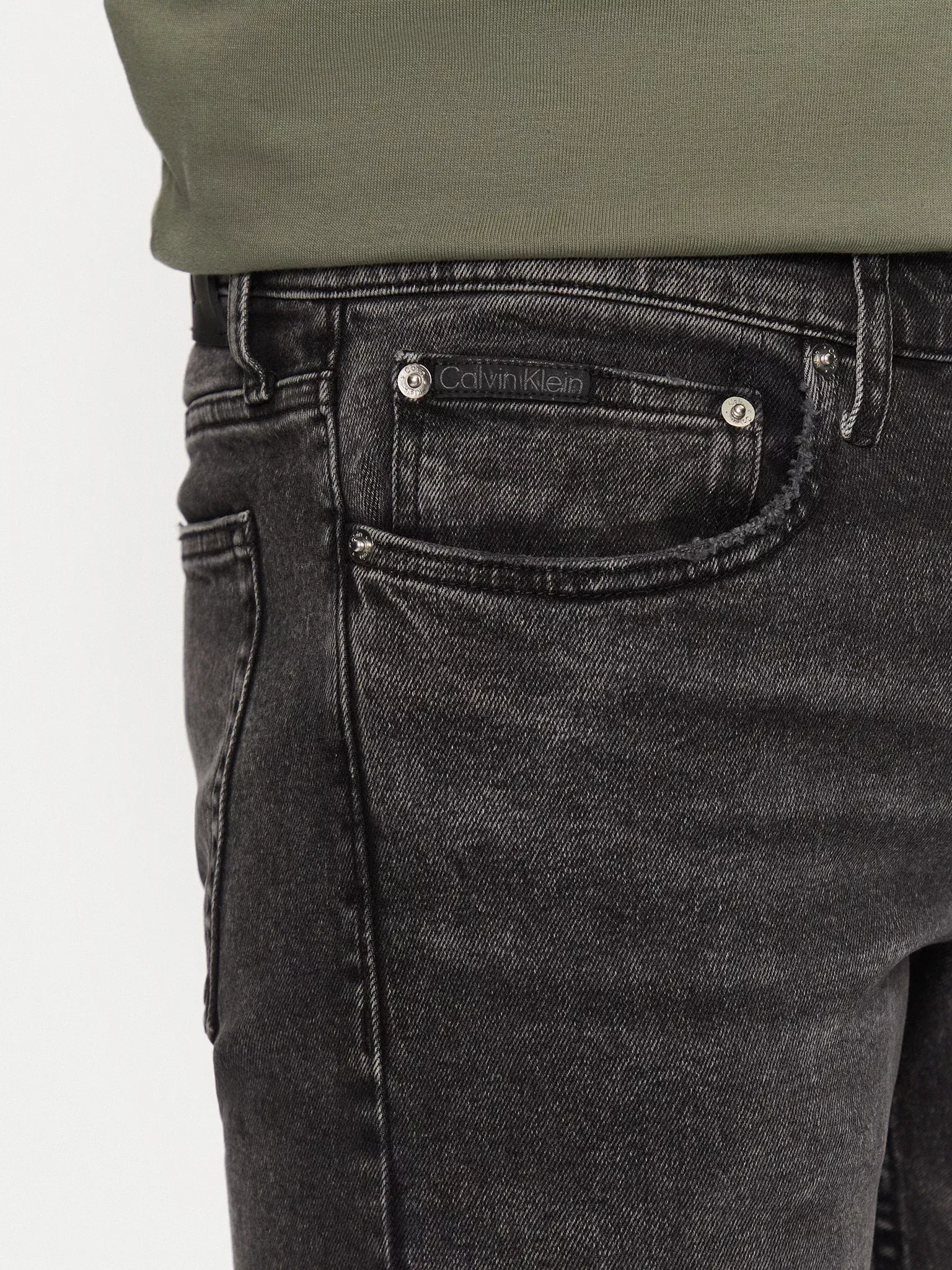 slim / skinny  Calvin klein J30J326520 1BZ Denim Grey
