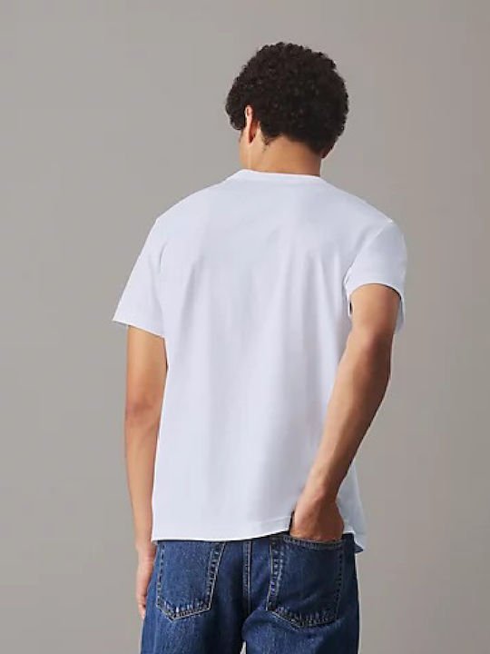 T-S manches courtes  Calvin klein J30J320199 0K4 Bright White/Bright White