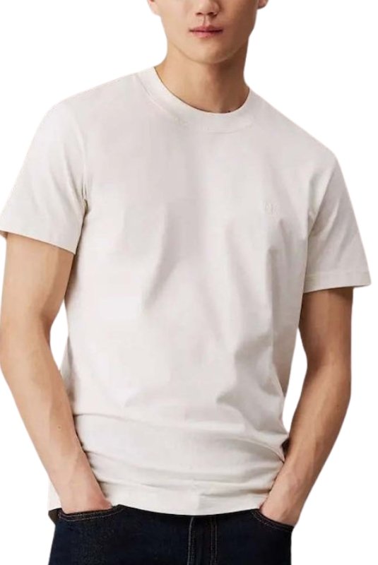 T-S manches courtes  Calvin klein J30J326683 YBI Ivory