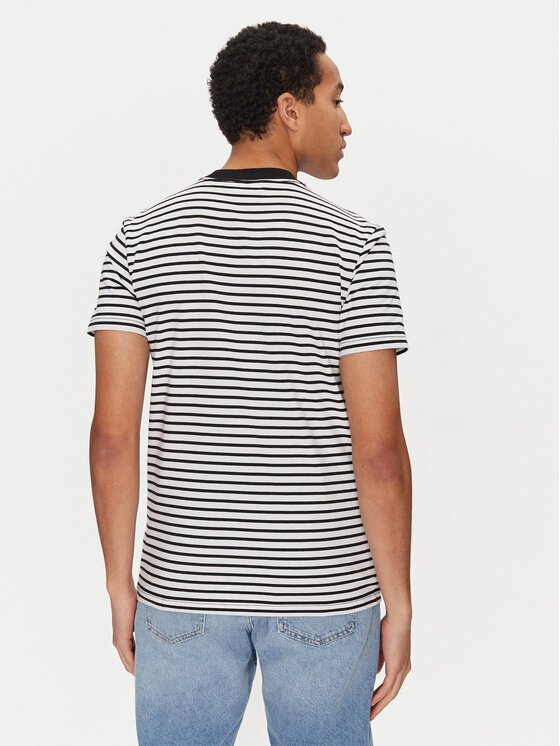 T-S manches courtes  Calvin klein J30J326683 0GO Ck Black / Bright White Stripe