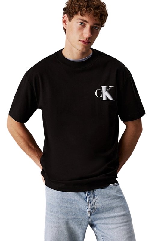 T-S manches courtes  Calvin klein J30J327475 BEH Ck Black