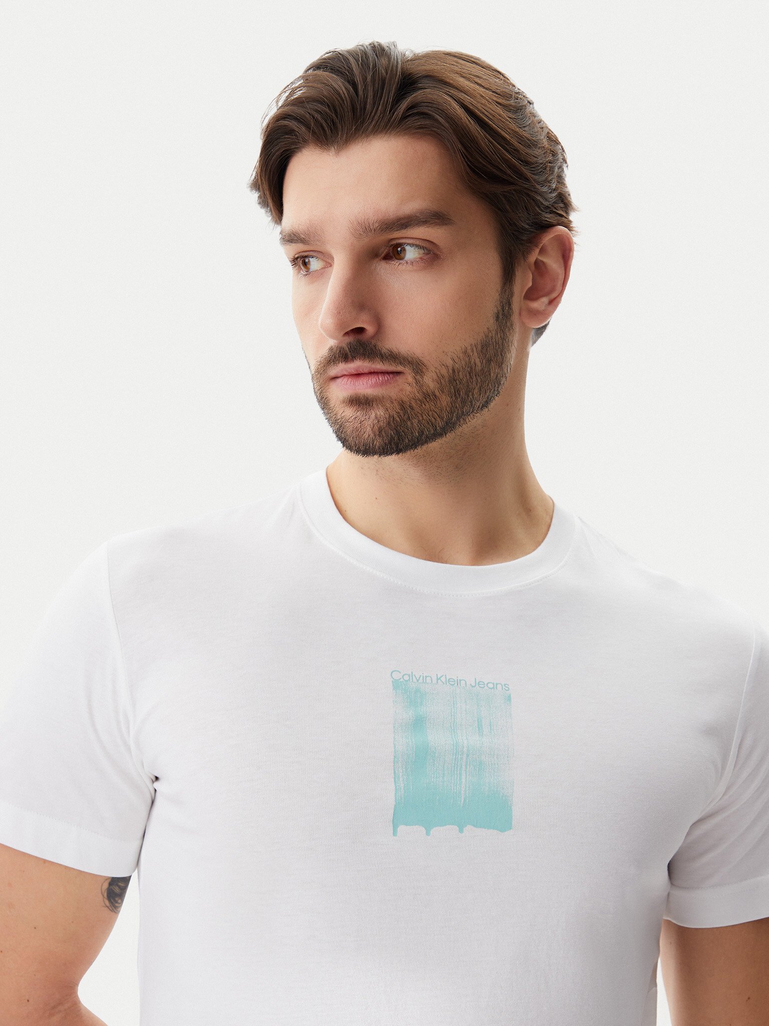 T-S manches courtes  Calvin klein J30J327522 YAF Bright White