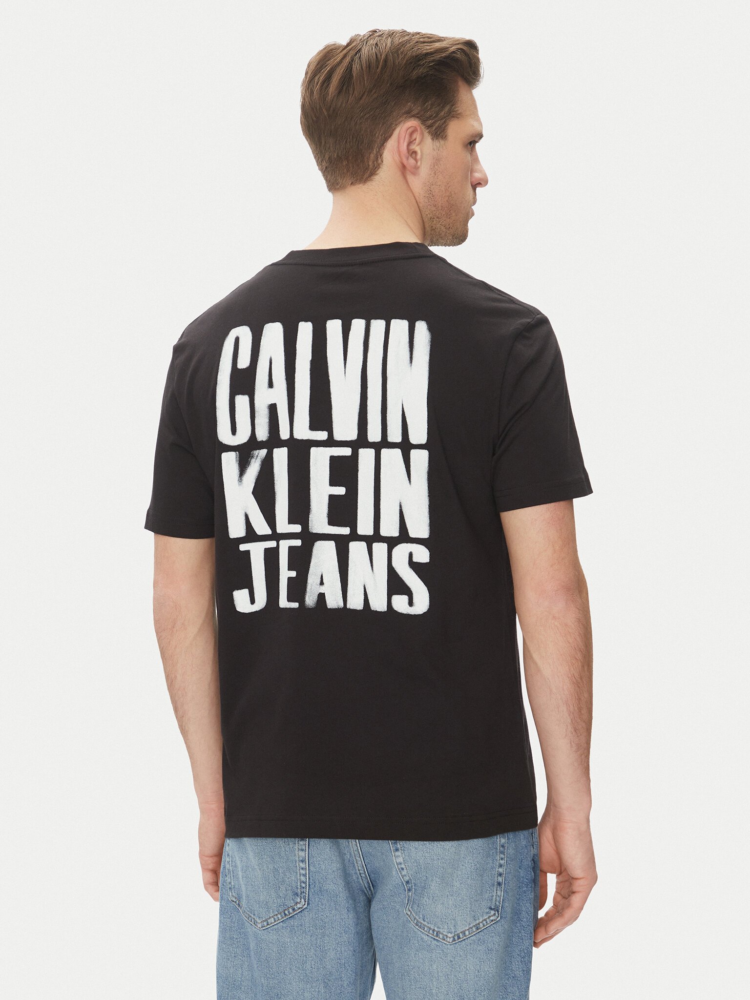 T-S manches courtes  Calvin klein J30J327523 BEH Ck Black