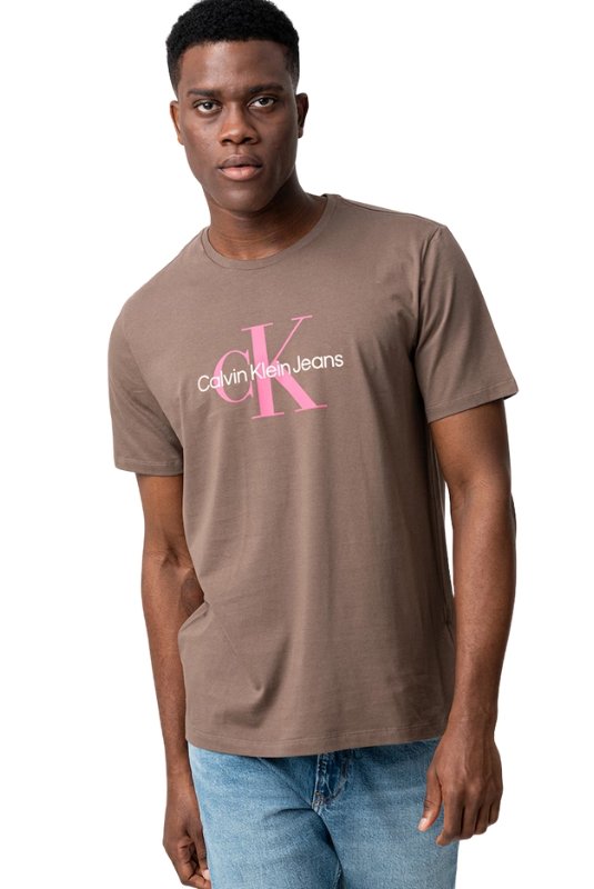 T-S manches courtes  Calvin klein LV040EM286 RMT Chocolate Chip