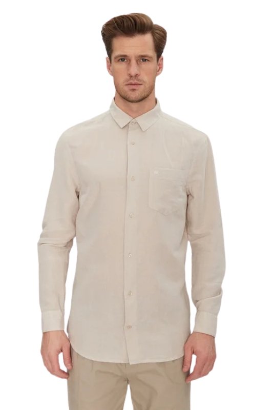 Chemises manches longues  Calvin klein LV040HM265 YAA Brilliant White
