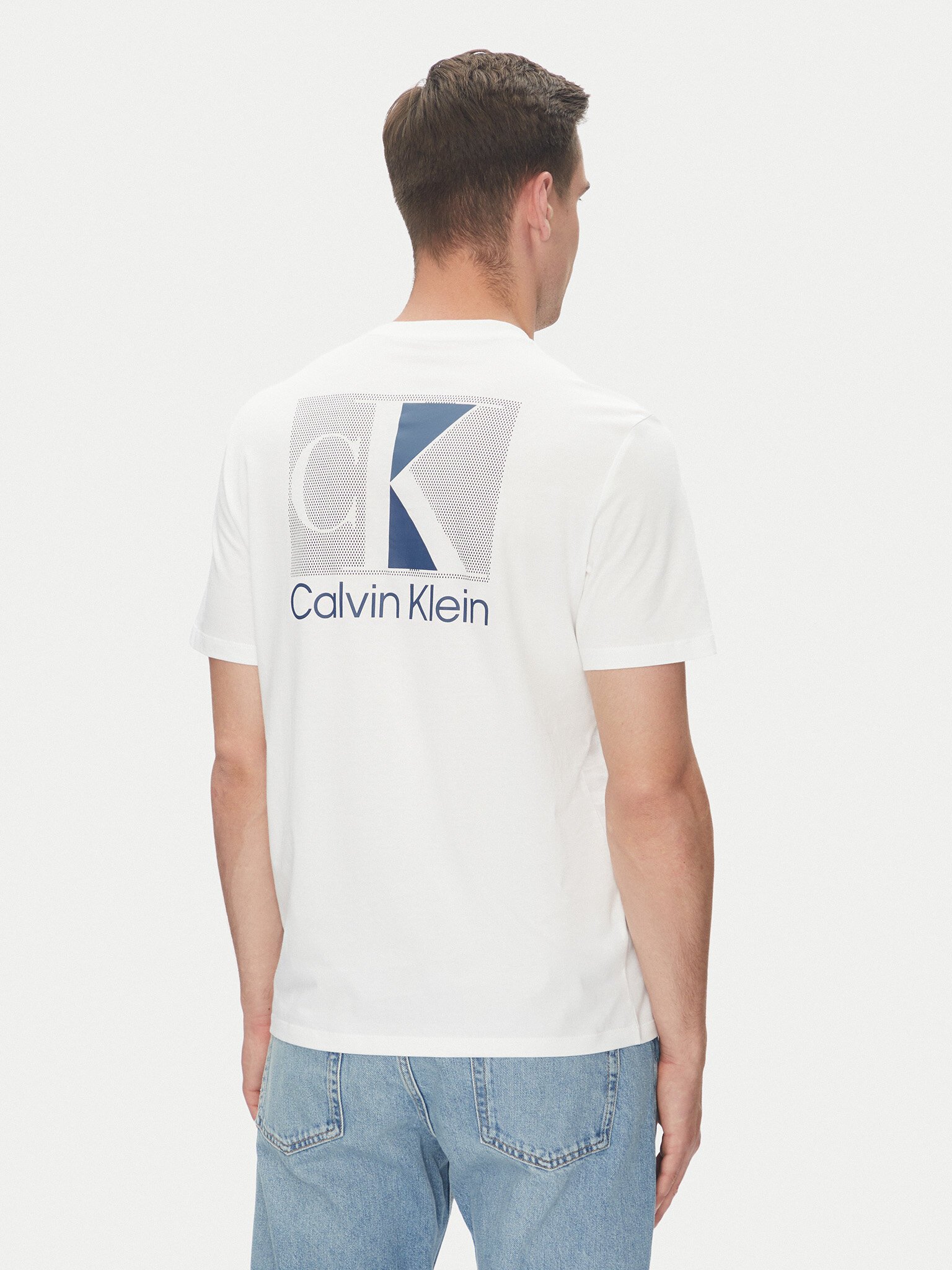T-S manches courtes  Calvin klein LV04RC853G YAF Bright White