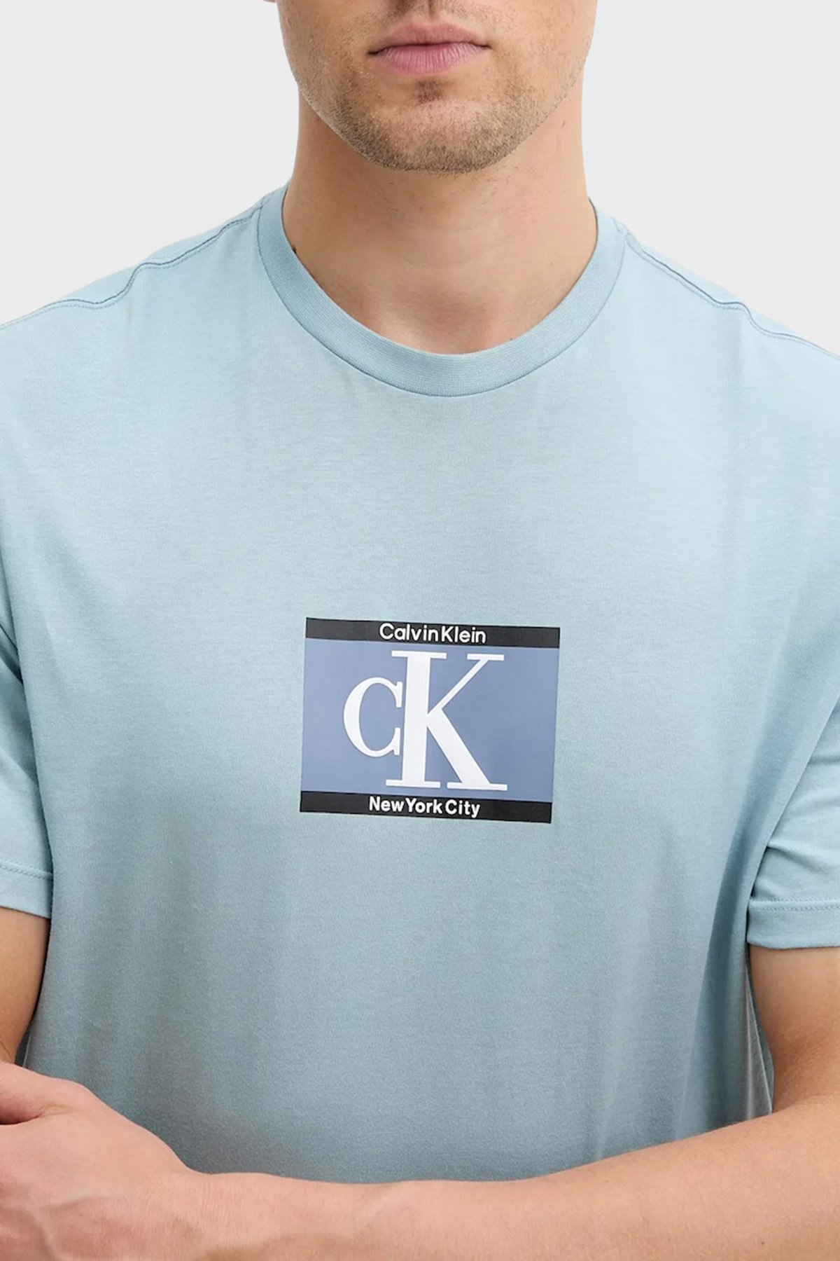 T-S manches courtes  Calvin klein LV04RC854G CJ4 Stone Blue