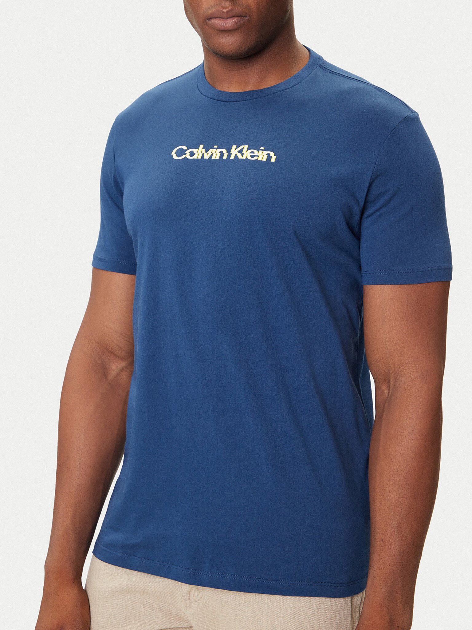 T-S manches courtes  Calvin klein LV04RC858G C3I Blue Jean