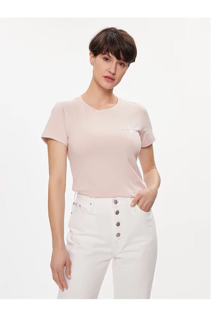 Tee shirt  Calvin klein J20J219734 TF6 Sepia Rose/Bright White