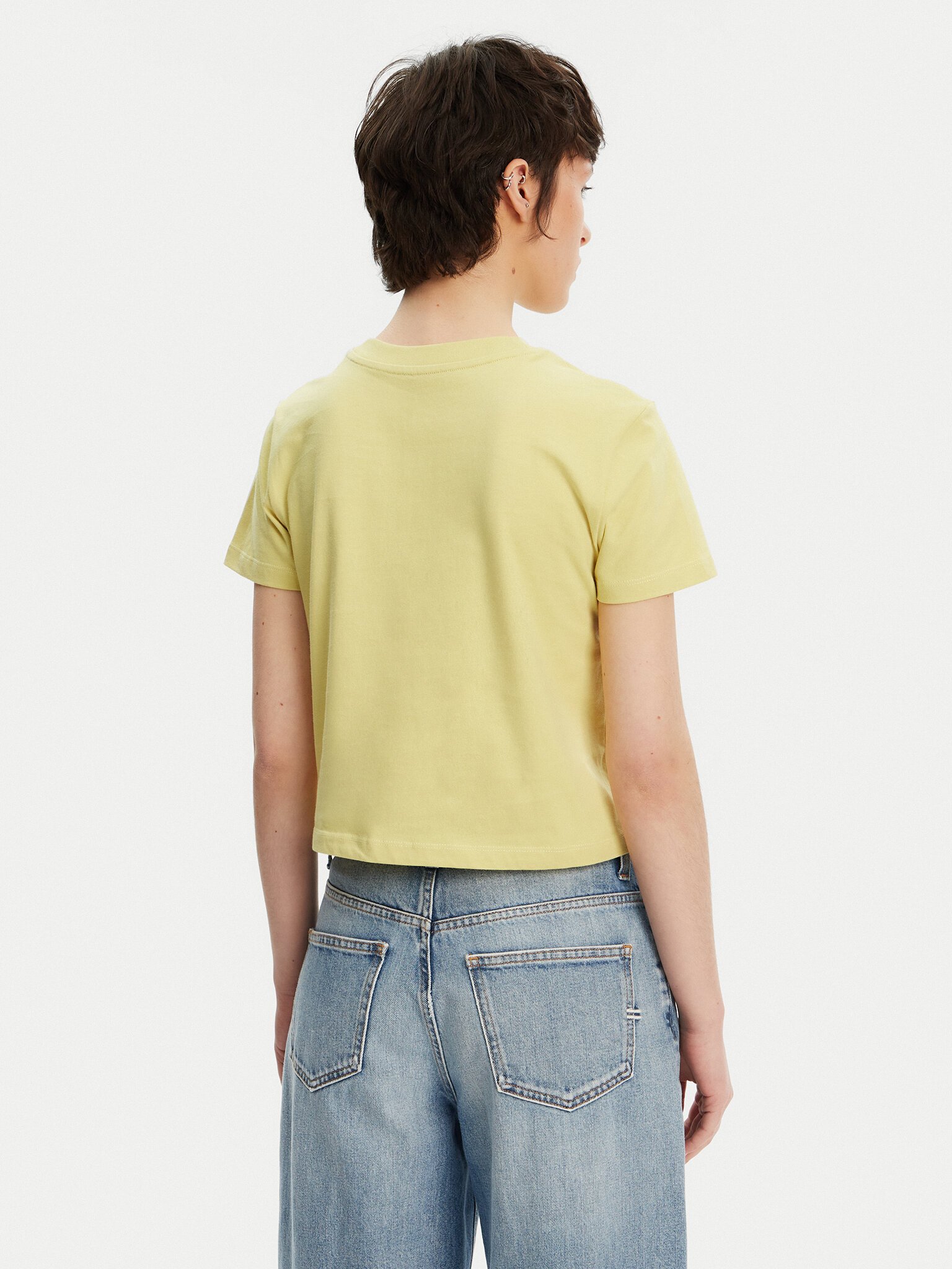 Tee shirt  Calvin klein J20J223113 LIN Muted Lime
