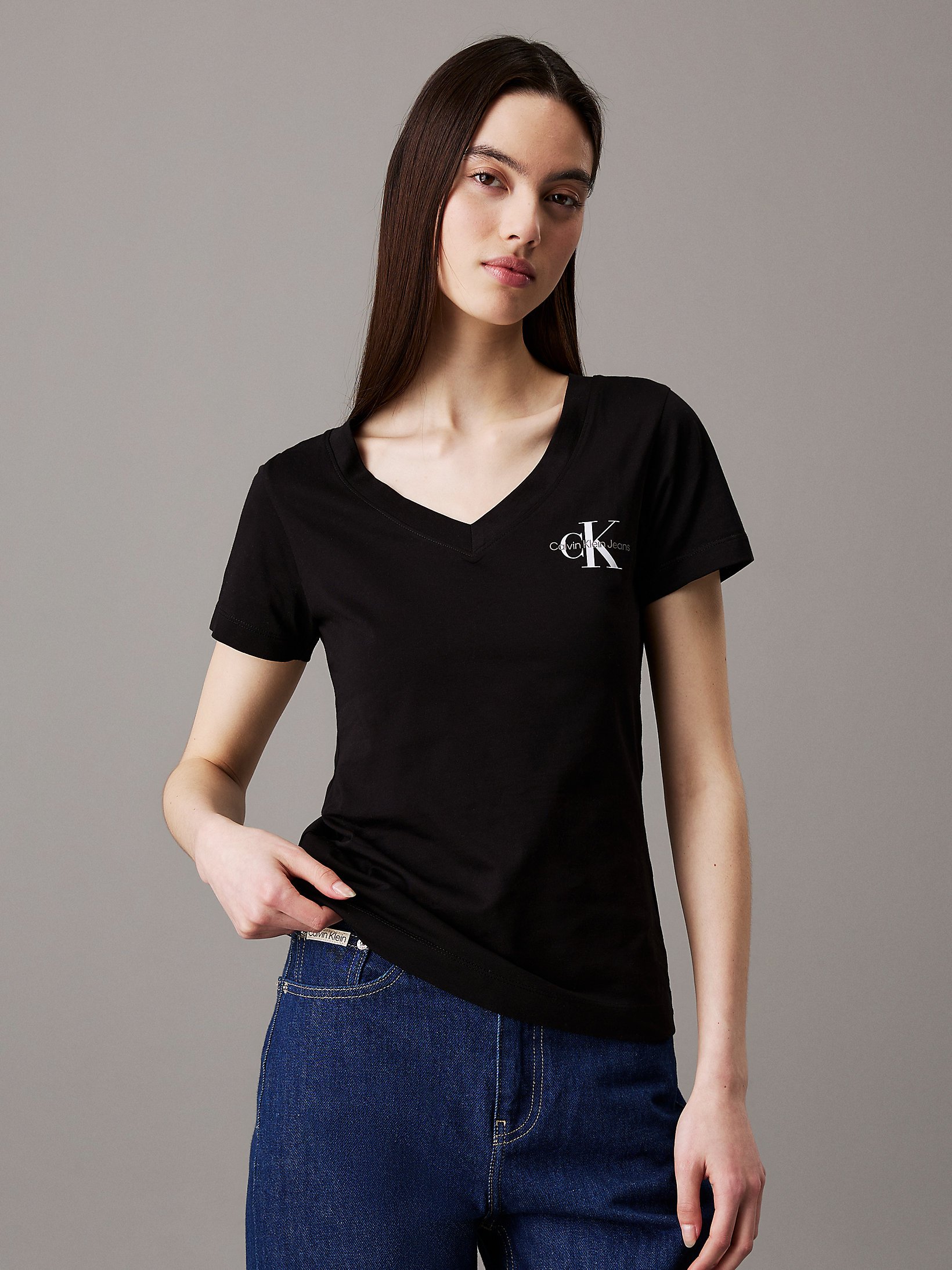 Tee shirt  Calvin klein J20J223447 BEH Ck Black/Bright White
