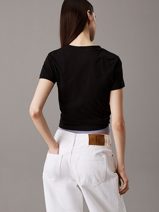 Tee shirt  Calvin klein J20J225252 BEH Ck Black