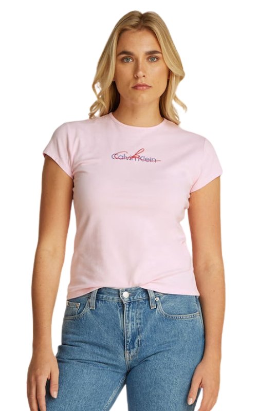 Tee shirt  Calvin klein LV047B828G 7UD Pastel Pink