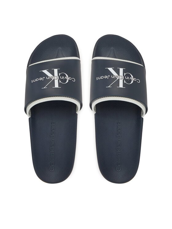 Tongs / Mules  Calvin klein YM0YM00361 DW4 Calvin Navy/Oyster Mushroom