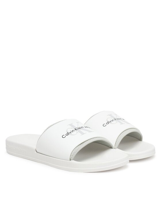 Tongs / Mules  Calvin klein YM0YM00361 01V Bright White/Oyster Mushroom