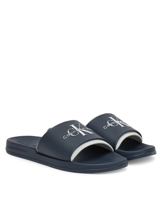 Tongs / Mules  Calvin klein YM0YM00361 DW4 Calvin Navy/Oyster Mushroom