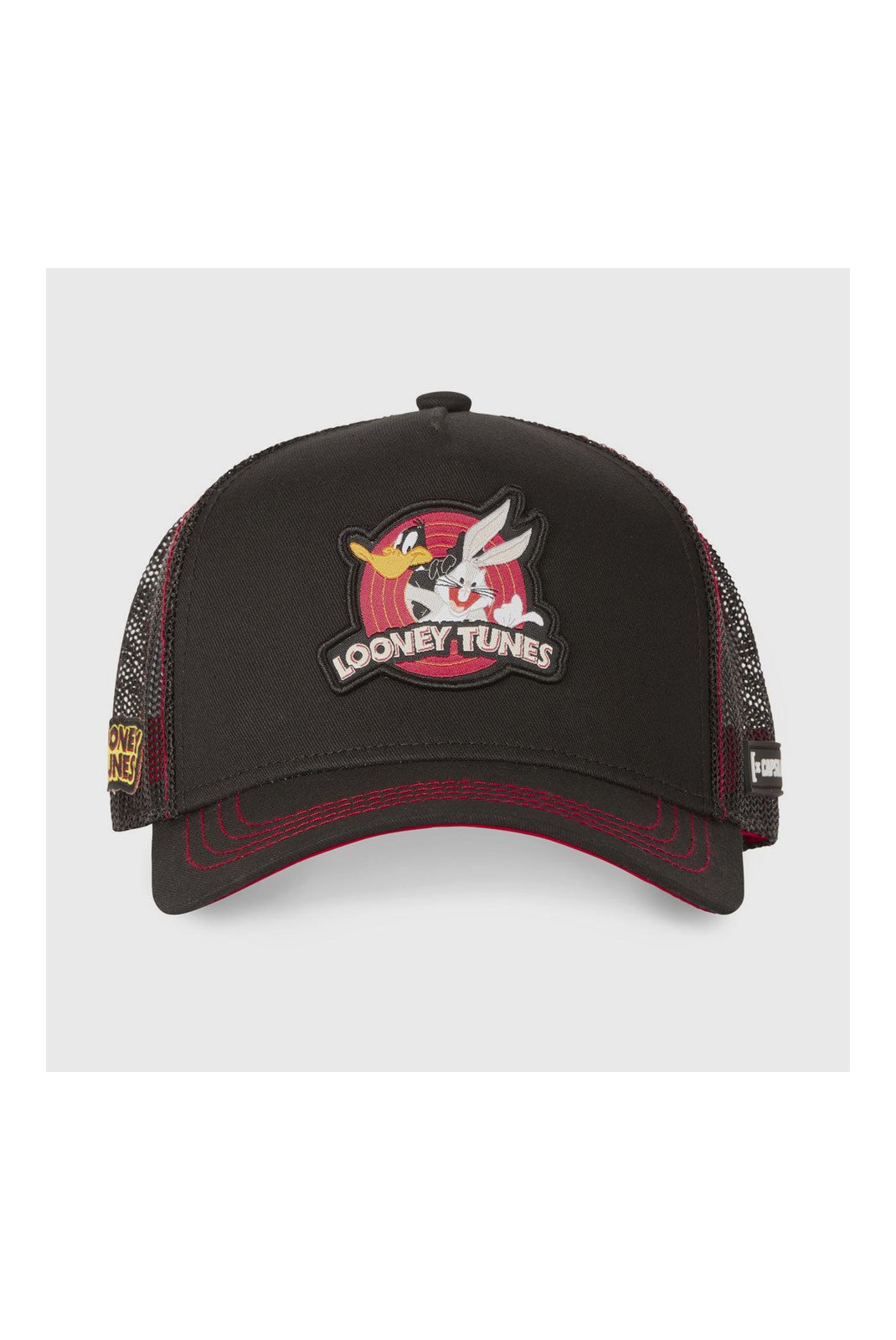 Casquettes  Capslab CL_LOO7_1_CAS_LO1__Noir_Rouge_Gris  Noir/Rouge/Gris