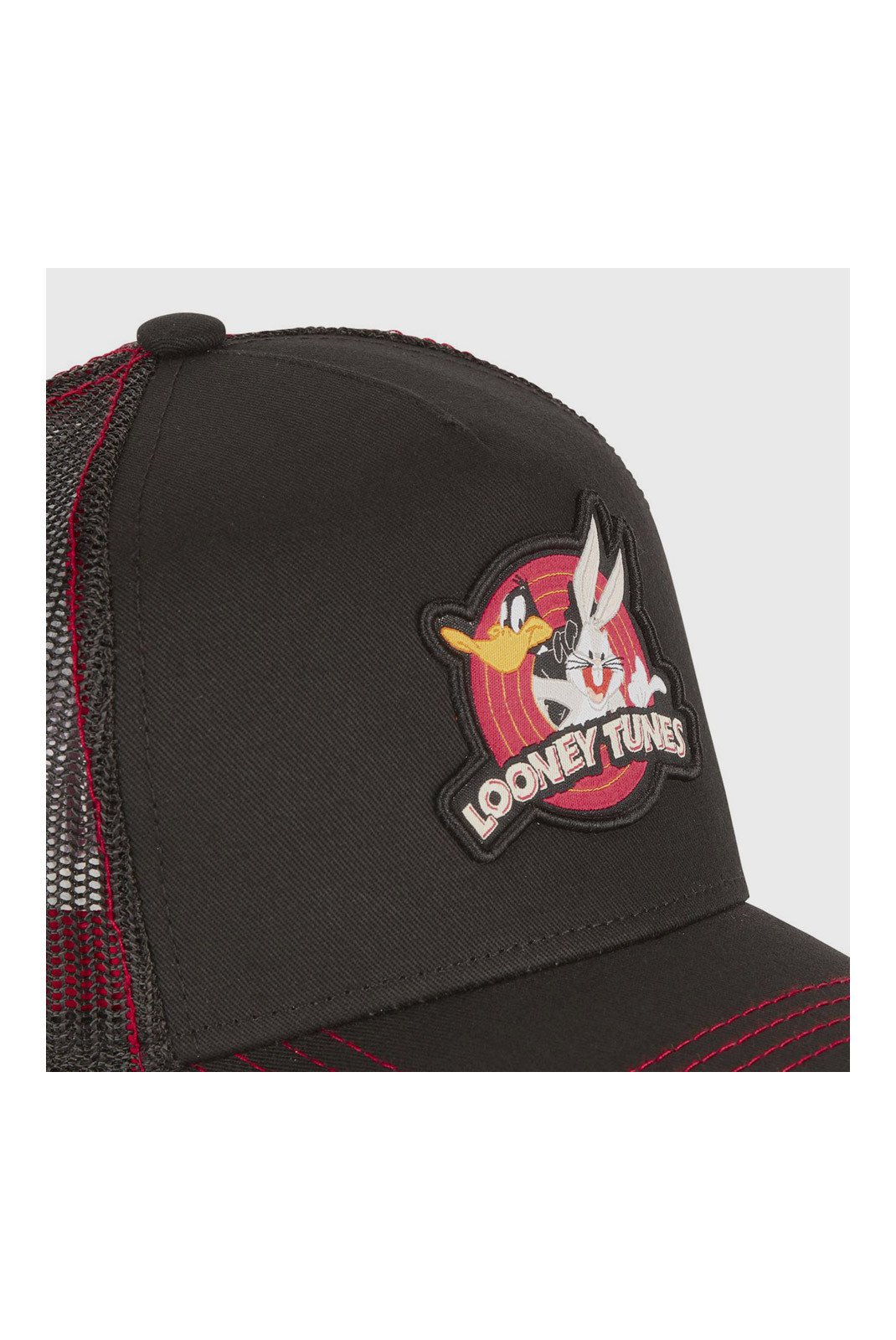 Casquettes  Capslab CL_LOO7_1_CAS_LO1__Noir_Rouge_Gris  Noir/Rouge/Gris